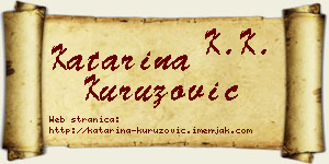 Katarina Kuruzović vizit kartica
